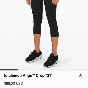 21 inch lululemon align pants